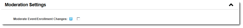 Moderation Settings